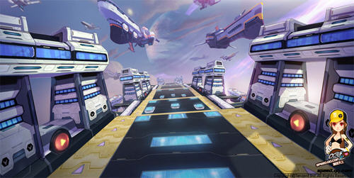 QQ飞车极速大作战新赛道极速梦想 充满奇幻的