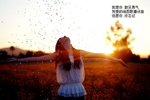 很有意境的空间图文素材 如果这都不算爱_QQ