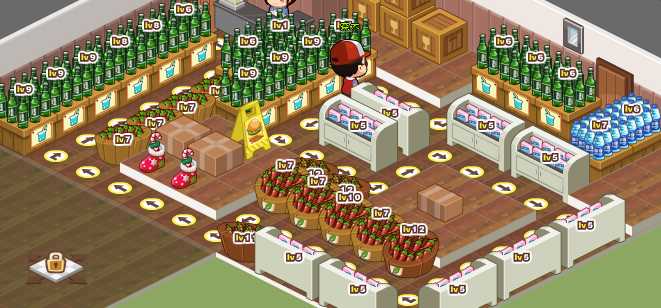 qq超市2店3口碑摆法 用了4个双面2个日用柜_