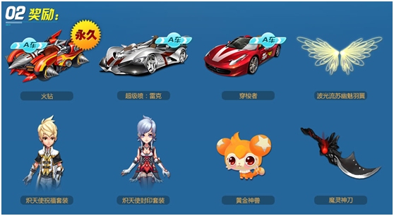 QQ飞车欢度五一活动 让快乐应有尽有 永久A车