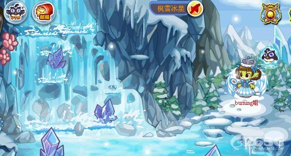 洛克王国枫雪冰泉在哪?从哪进?_QQ下载网