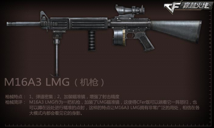 盘点2011CF中的众多火力出色的机枪感受CF的