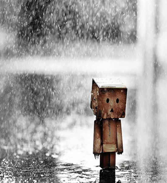 一个人淋着雨,走在陌生的街道,突然想起你,你那里下雨了么