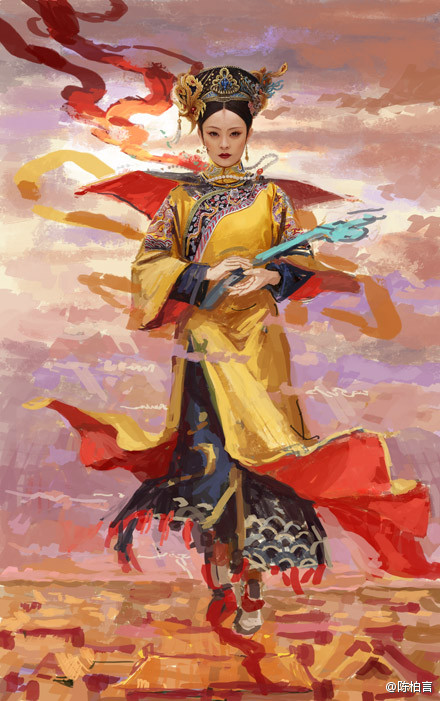 好看的后宫甄嬛传的qq空间素材_陈柏言的甄画