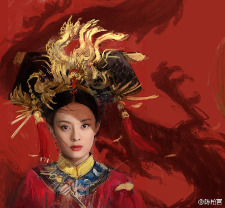 好看的后宫甄嬛传的qq空间素材_陈柏言的甄画
