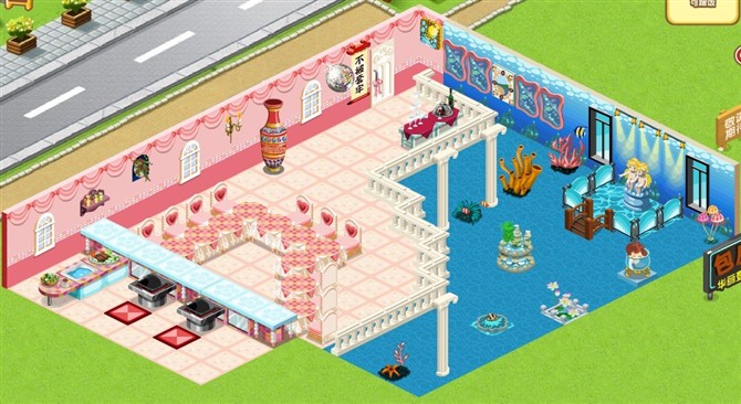 完美的三层架构 多层QQ餐厅立体装修_QQ下载