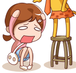 可爱色色女_我是白骨精之小白QQ表情_QQ下