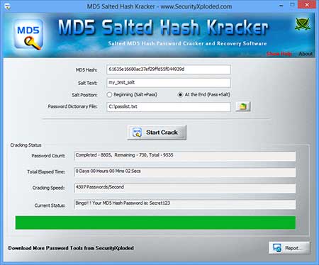 MD5 Salted Hash Kracker|md5密码破解工具2