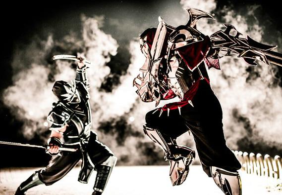 LOL刺客型真人cos图片 劫与慎一决高下_QQ下