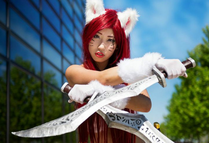 LOL精美cos第三期 卡特琳娜猫女霸气cos_QQ