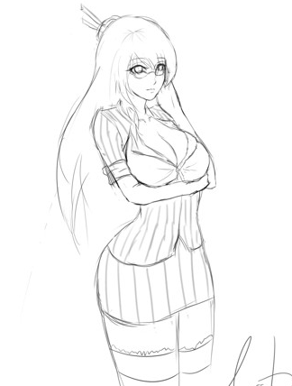 LOL手绘漫画英雄 呆萌的九尾妖狐阿狸图片_Q