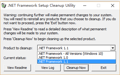 .NET Framework Cleanup Tool|.NET Framewo