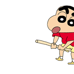 微信蜡笔小新表情包 蜡笔小新GIF表情图片_Q