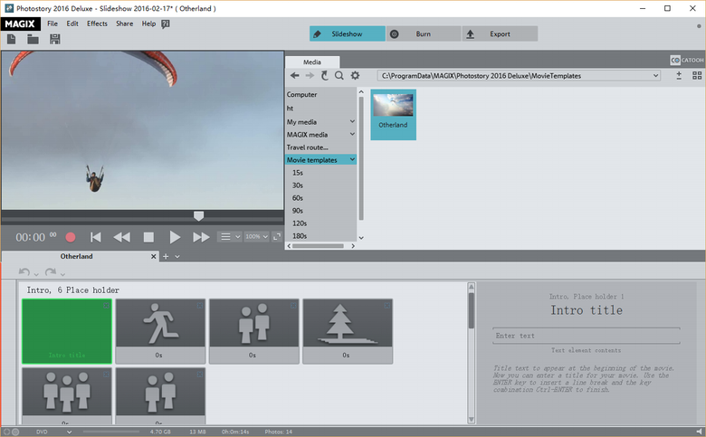 电子相册制作|MAGIX Photostory 2016 Deluxe最
