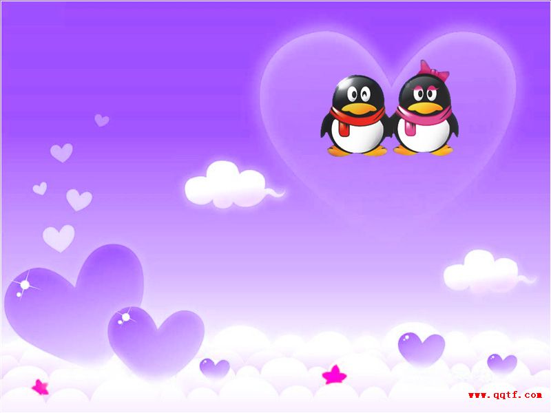 浪漫紫色的情园QQ桌面_QQ下载网