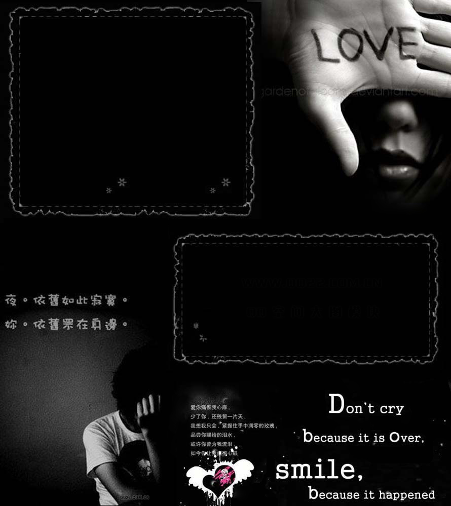 黑色QQ大图_如今你让我痛彻心扉_QQ下载网