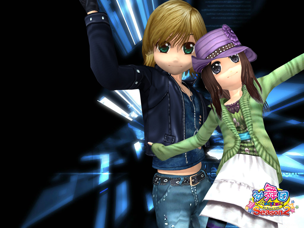 QQ劲舞团情侣桌面(6)_QQ下载网