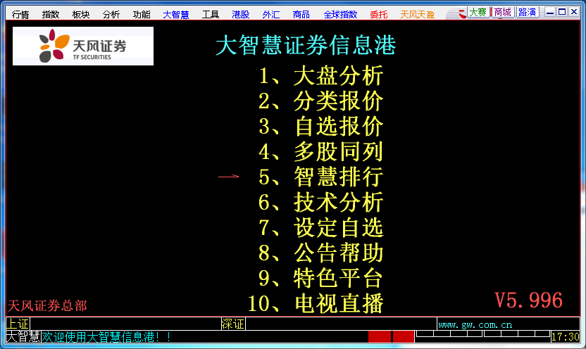 天风证券大智慧经典版5.996免费版