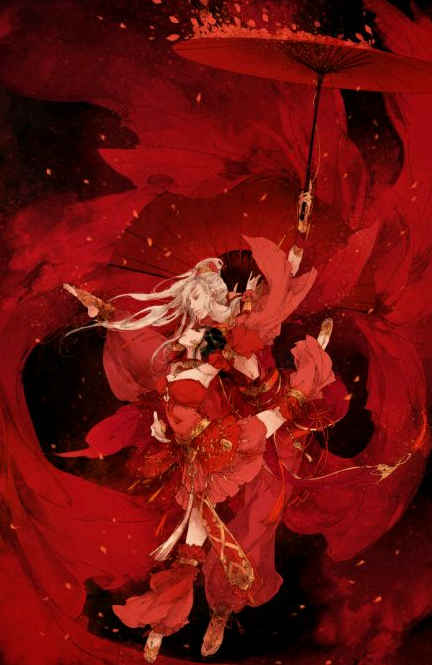 红衣古风美男子图片素材大图 一只穿云箭千军