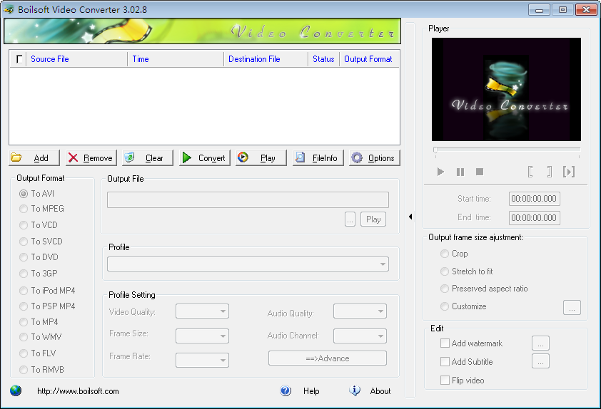 Boilsoft视频转换器（Boilsoft Video Converter）v3.2汉化版